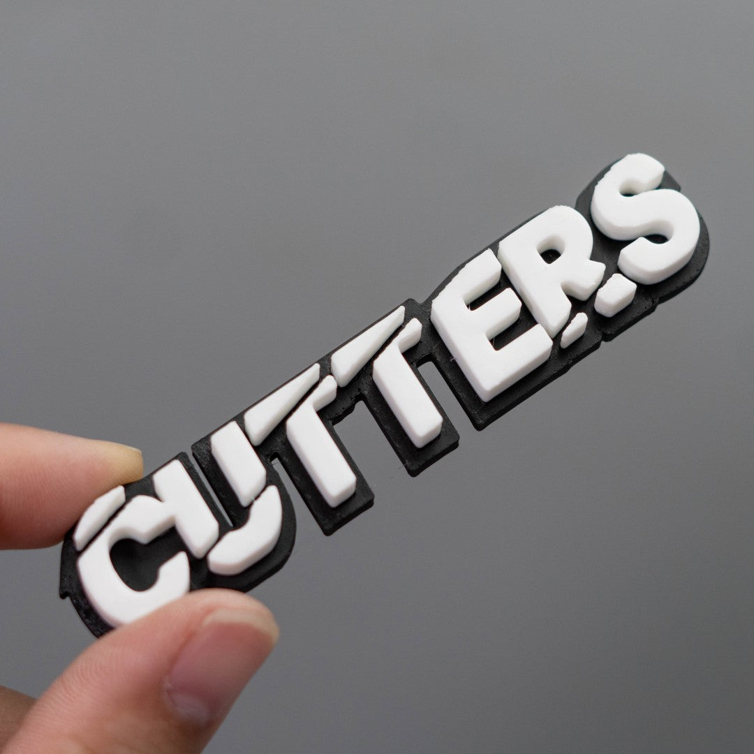Custom Toolbox Drawer Emblems - Slash Font - 17 Piece Set As Shown - Multiple Colors Available