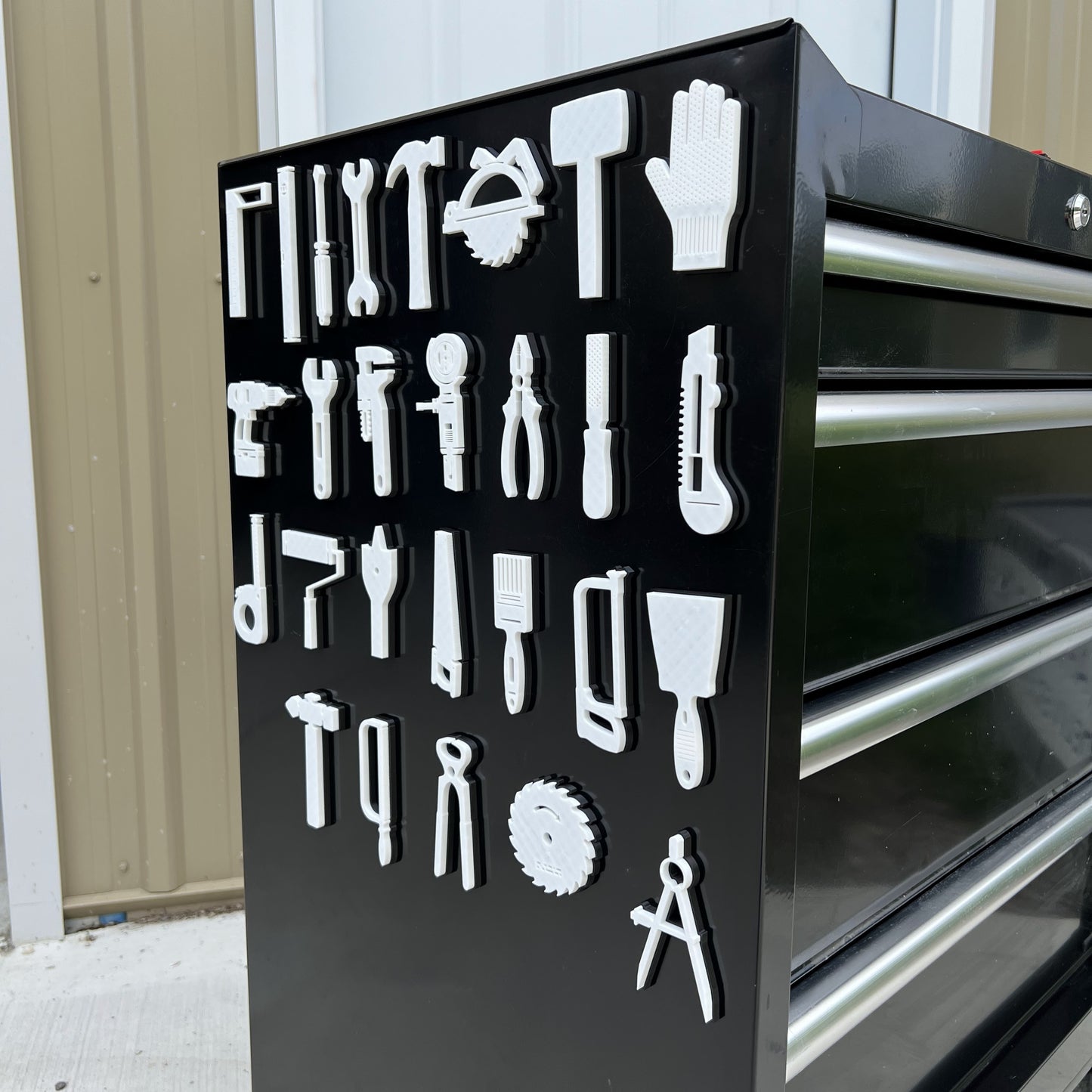Tool Icon Mega Set - Magnetic Toolbox Badges - Multiple Colors Available