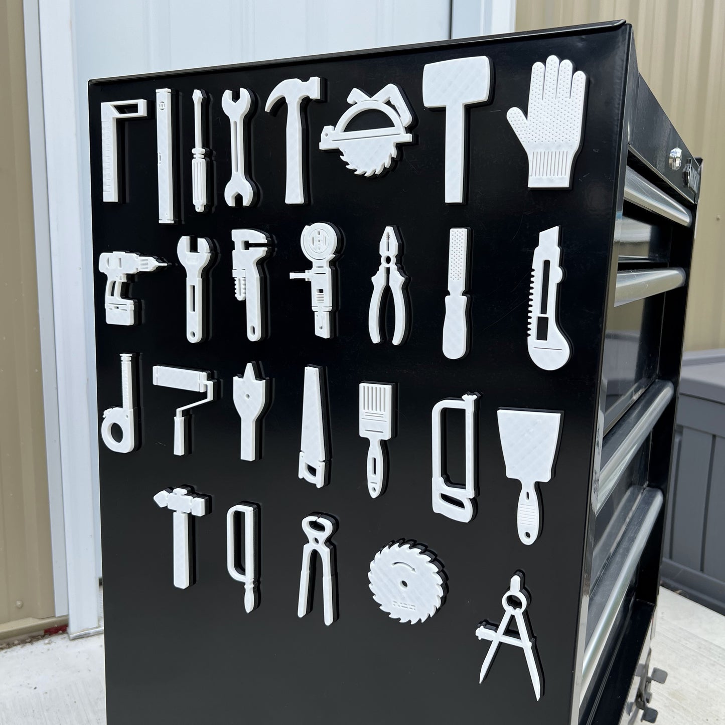 Tool Icon Mega Set - Magnetic Toolbox Badges - Multiple Colors Available