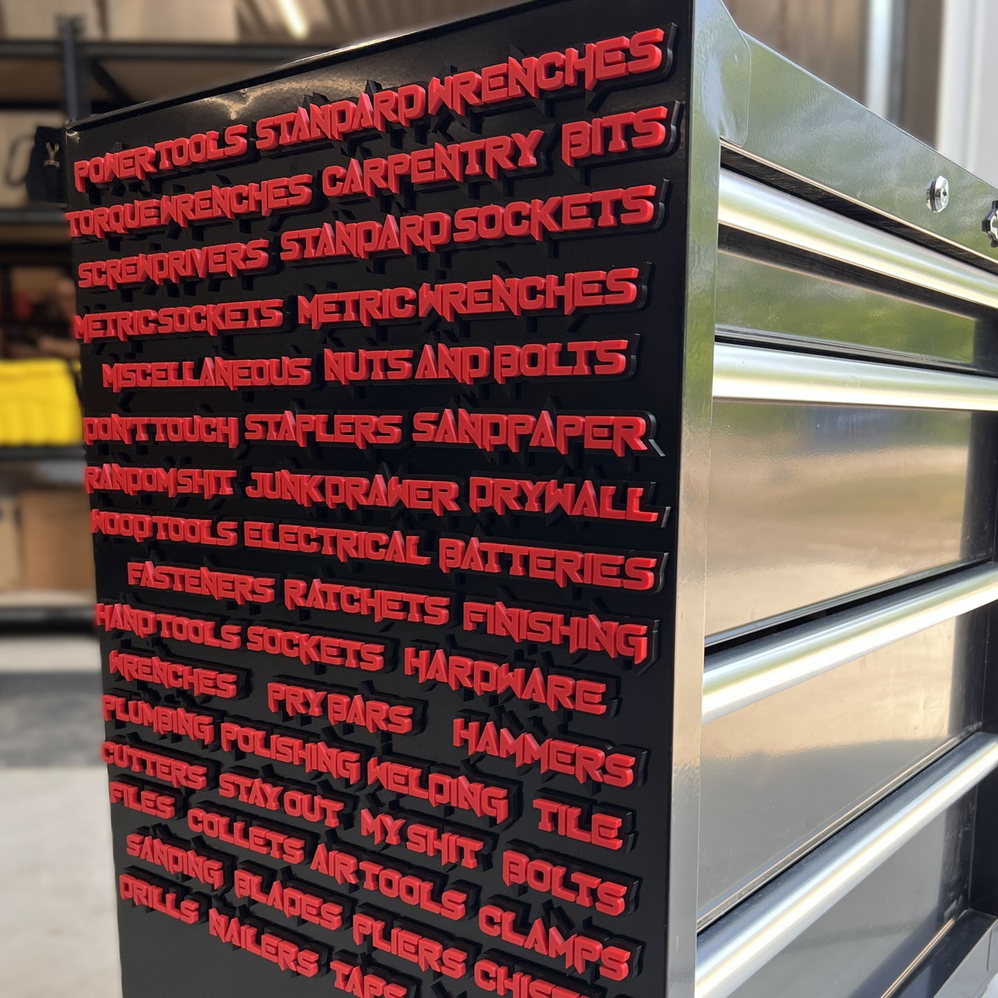 Custom Toolbox Drawer Emblems - Torque - Choose 5