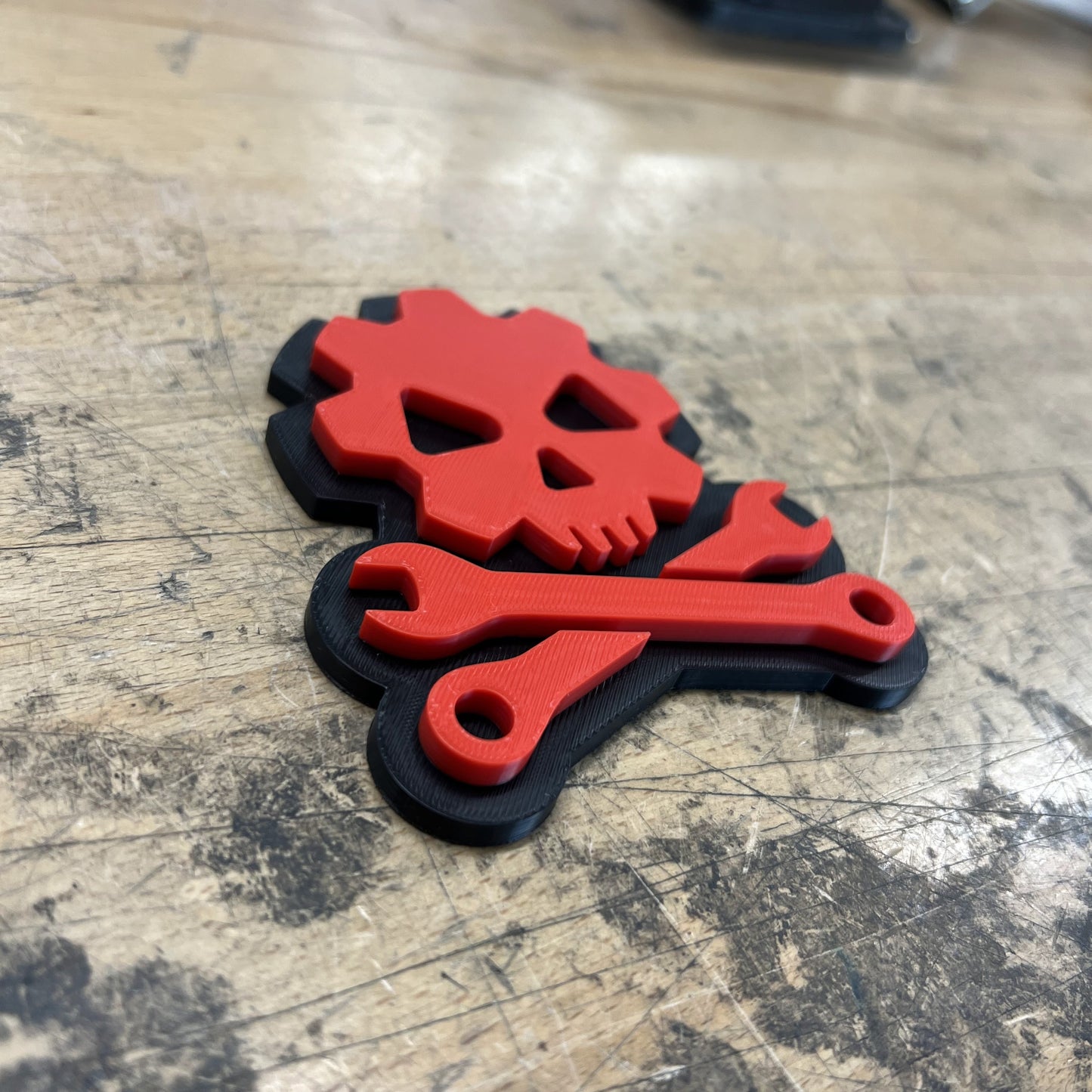 Mechanic Skull Emblem - Multiple Colors Available
