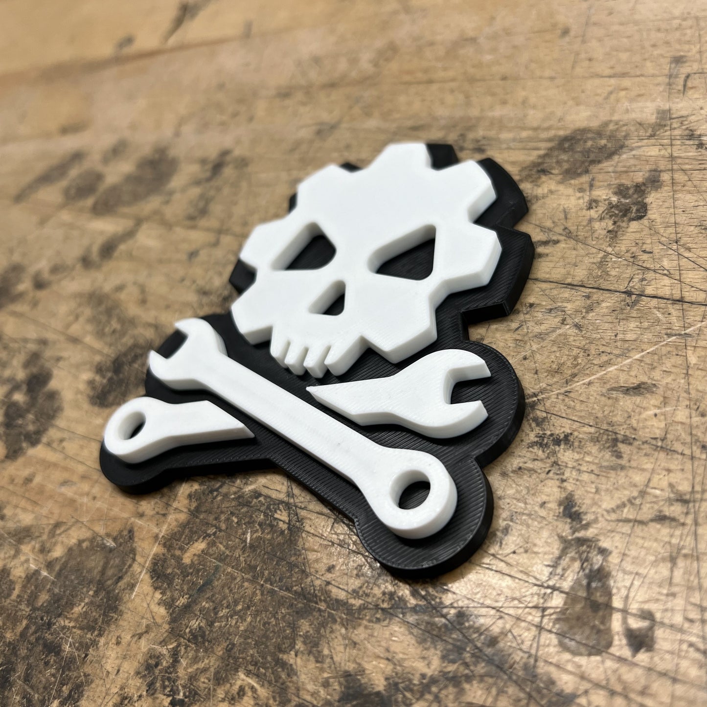 Mechanic Skull Emblem - Multiple Colors Available