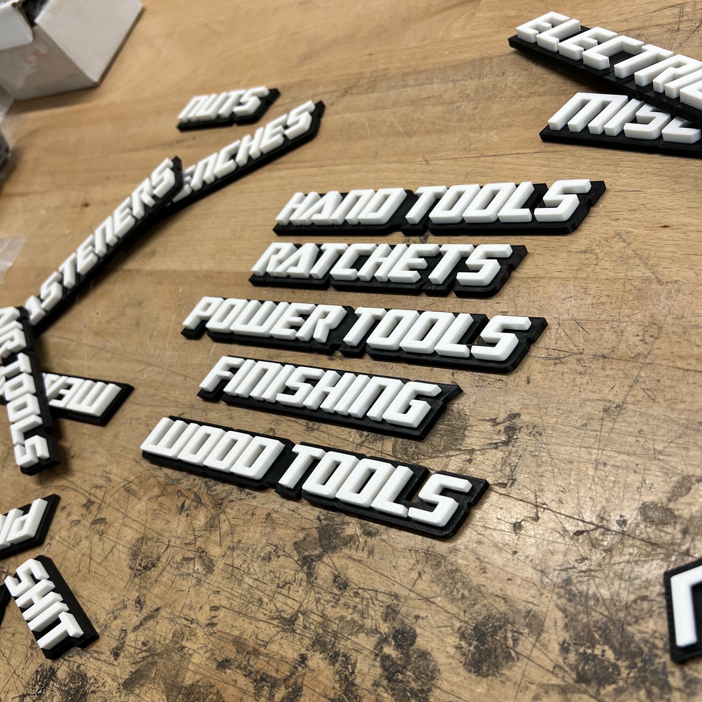 Custom Toolbox Drawer Emblems - CUSTOM 5 - Type Your Own - Moto Font