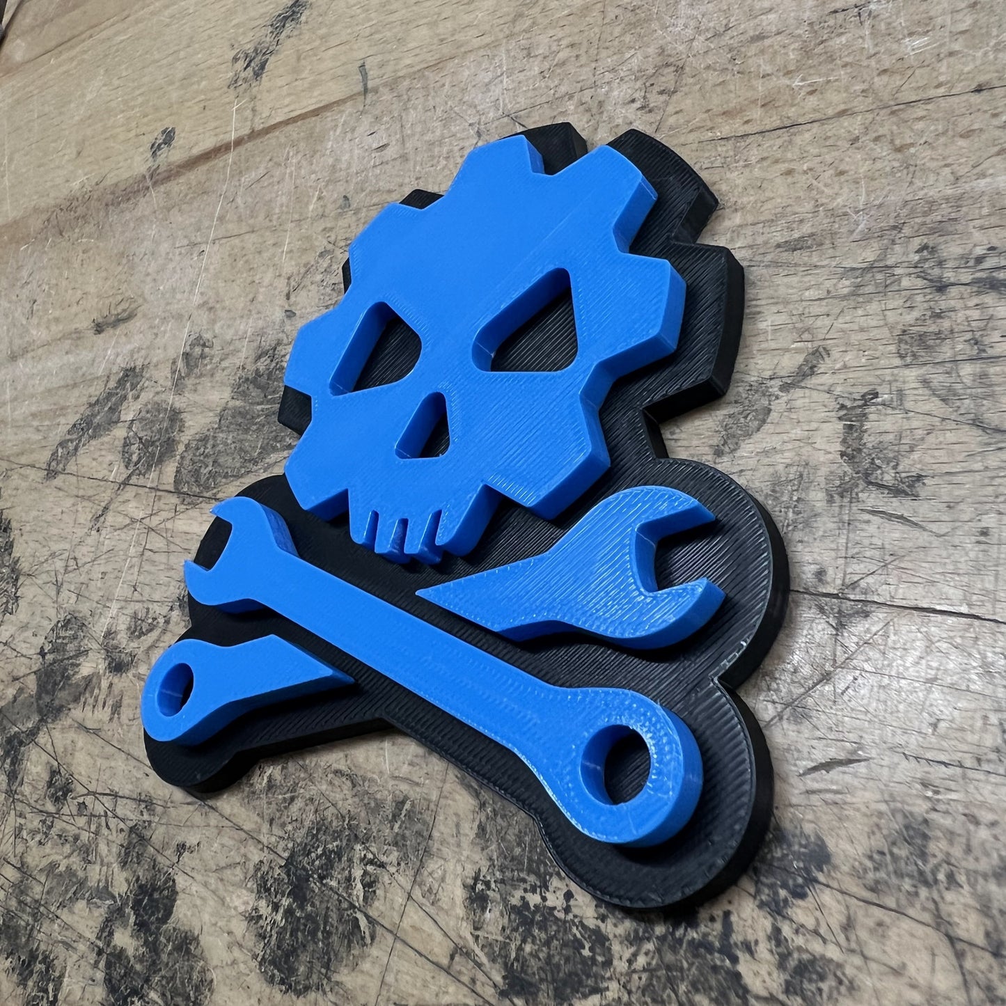 Mechanic Skull Emblem - Multiple Colors Available