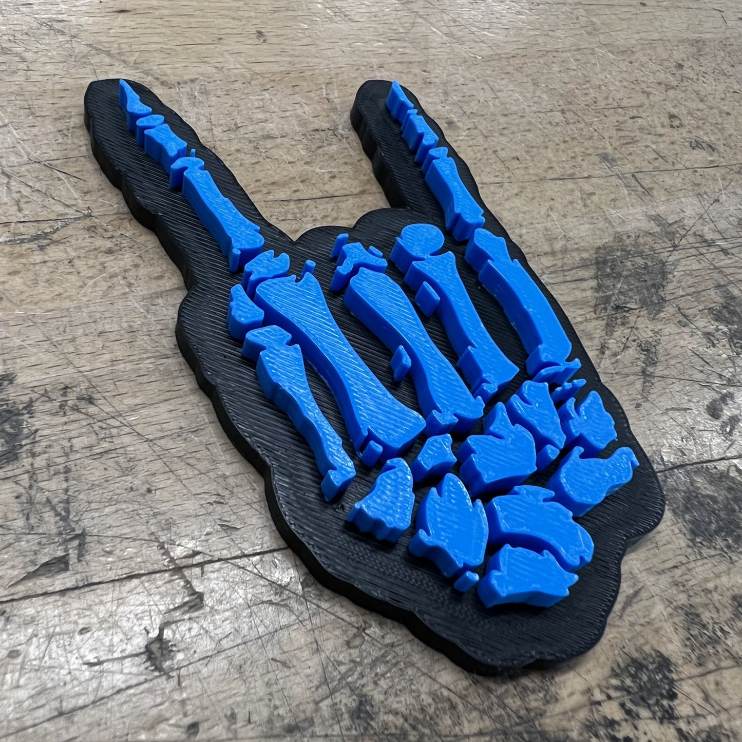 Custom Toolbox Drawer Emblems - Rock On Skeleton - Economy