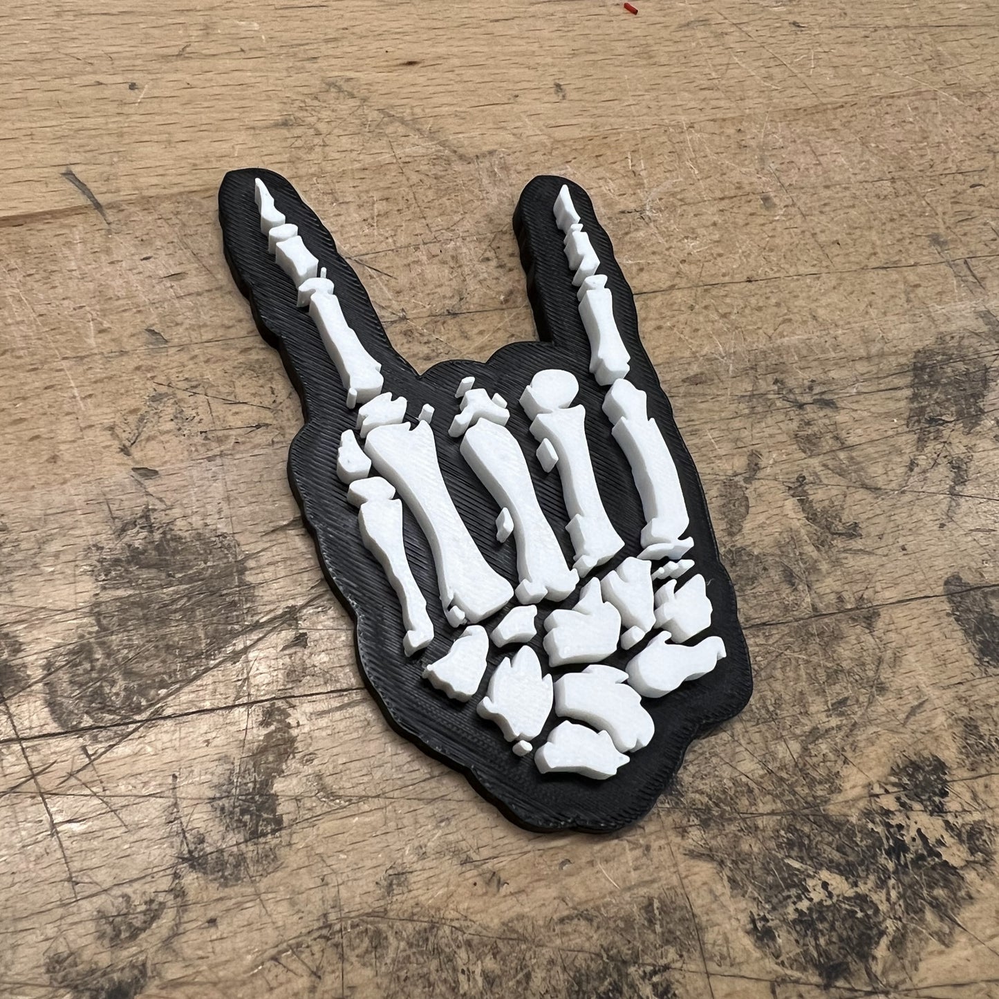 Custom Toolbox Drawer Emblems - Rock On Skeleton - Economy