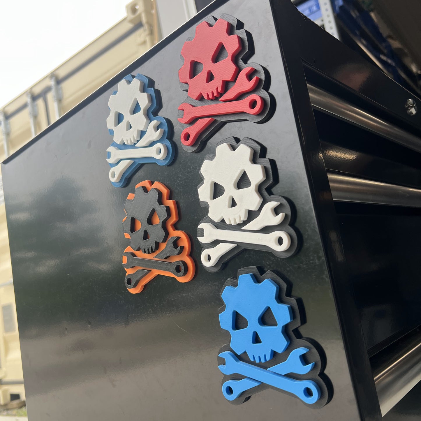 Mechanic Skull Emblem - Multiple Colors Available