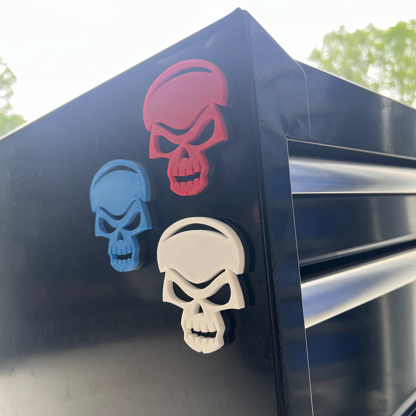 Custom Toolbox Emblem - Skull - Multiple Colors Available