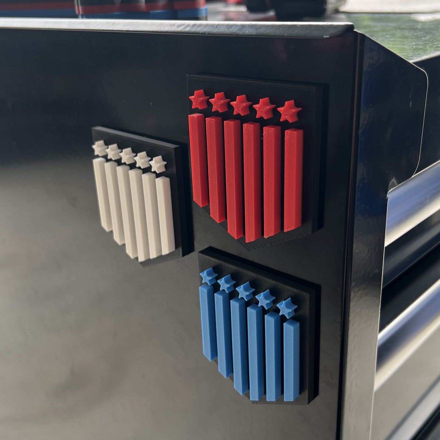 Custom Toolbox Drawer Emblems - Stars and Stripes