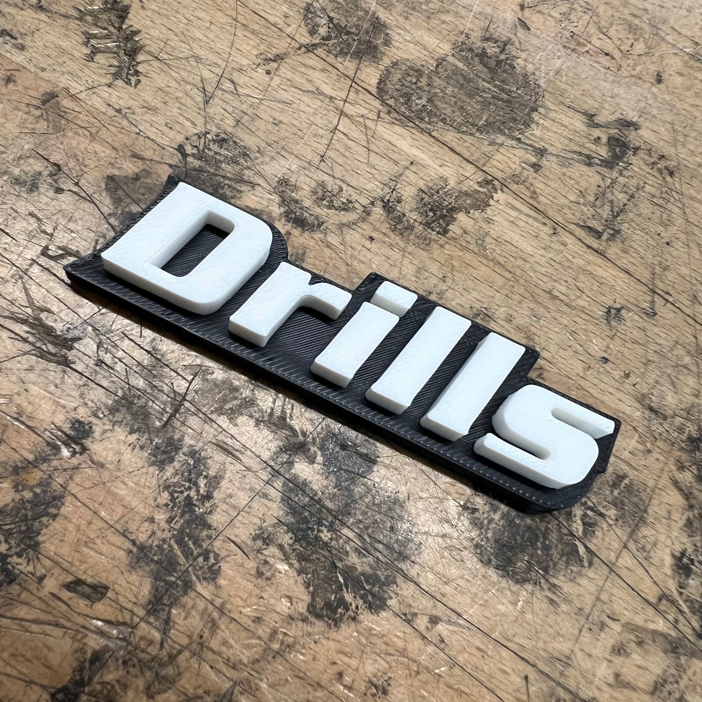 Custom Toolbox Drawer Emblems - 14 Piece Set As Shown - Italic Font