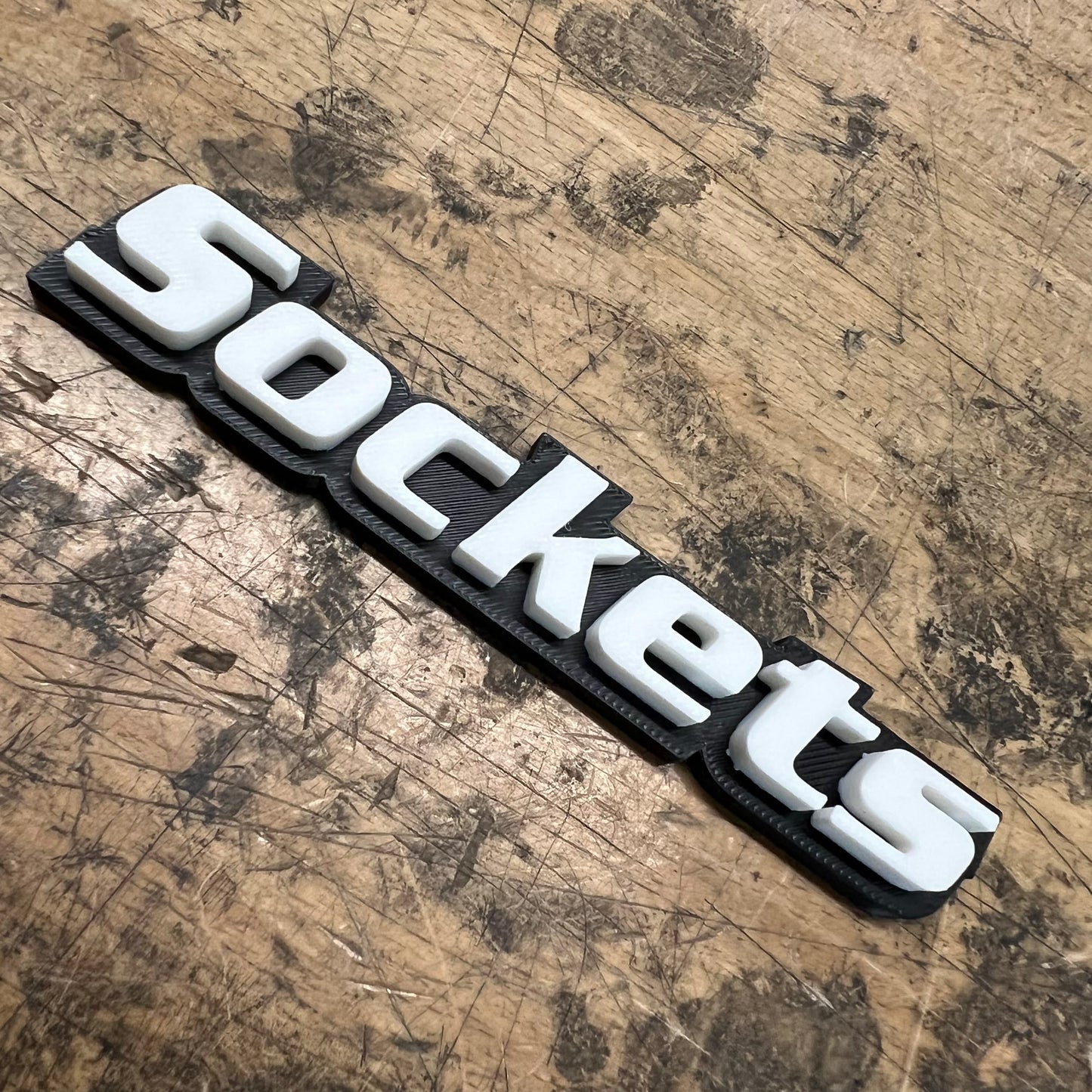 Custom Toolbox Drawer Emblems - 14 Piece Set As Shown - Italic Font