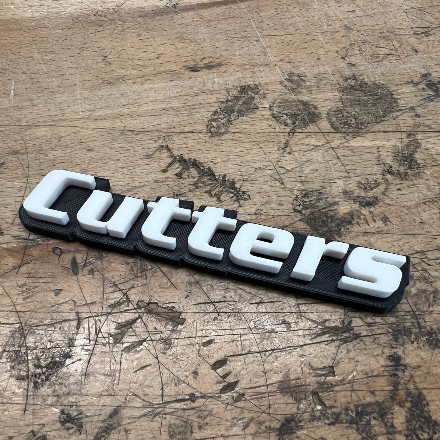 Custom Toolbox Drawer Emblems - 14 Piece Set As Shown - Italic Font