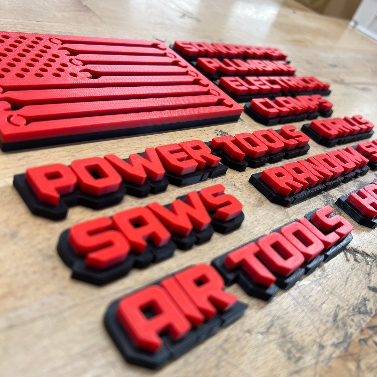 Gift Bundle 2 - Magnetic Toolbox Badges - Multiple Color Choices - Sharp Font