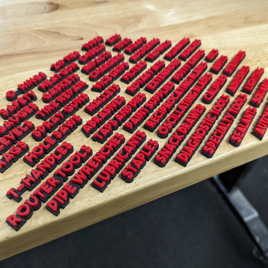 Juego de expansión de etiquetas para caja de herramientas en miniatura Bold n.° 1, 50 piezas, económico, con múltiples opciones de colores