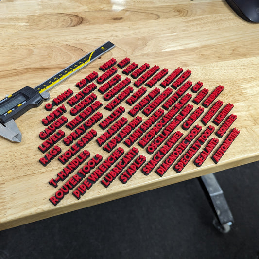 Juego de expansión de etiquetas para caja de herramientas en miniatura Bold n.° 1, 50 piezas, económico, con múltiples opciones de colores