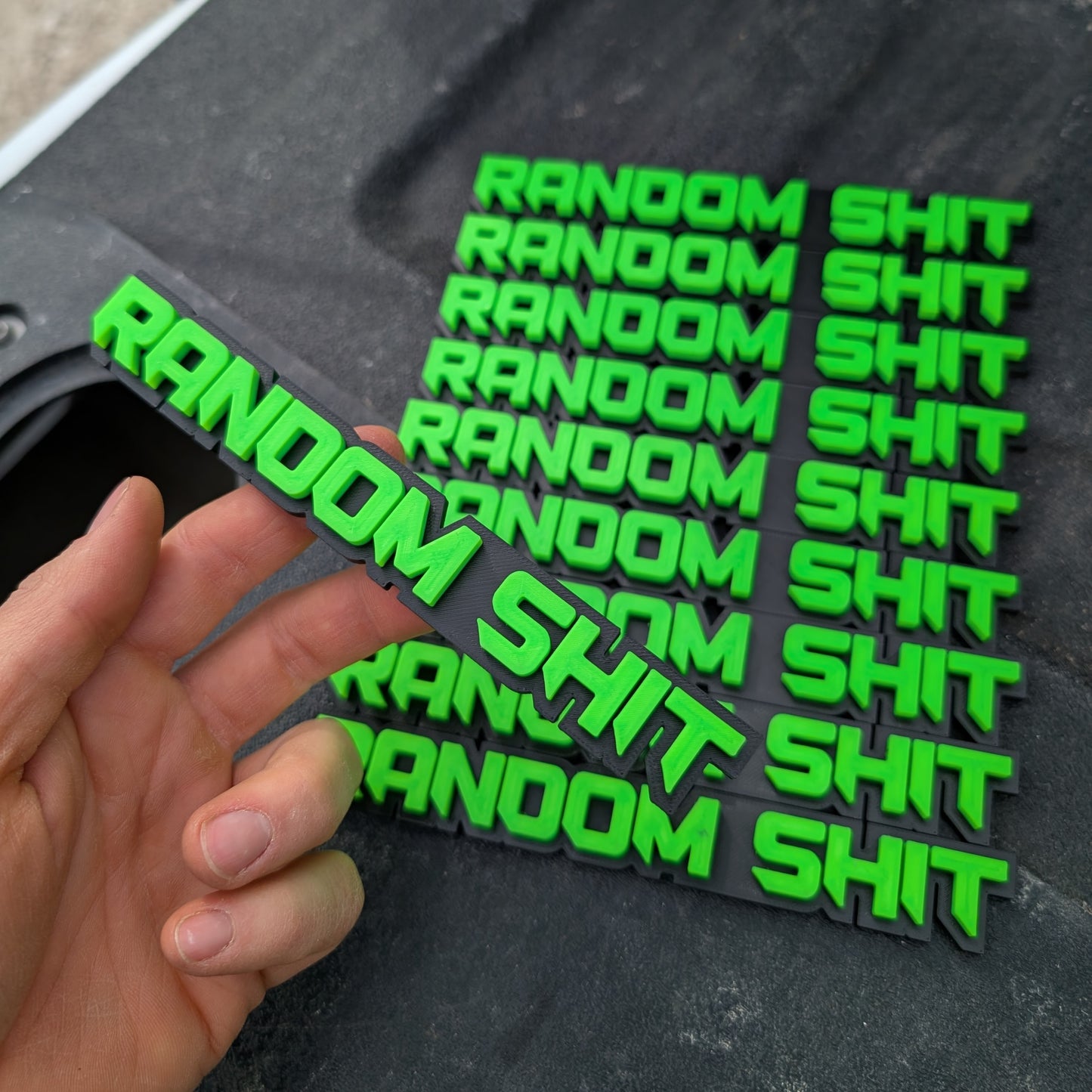 Complete Toolbox Label Kit (Random Shit Emblem x10) - Economy - Multiple Color Choices
