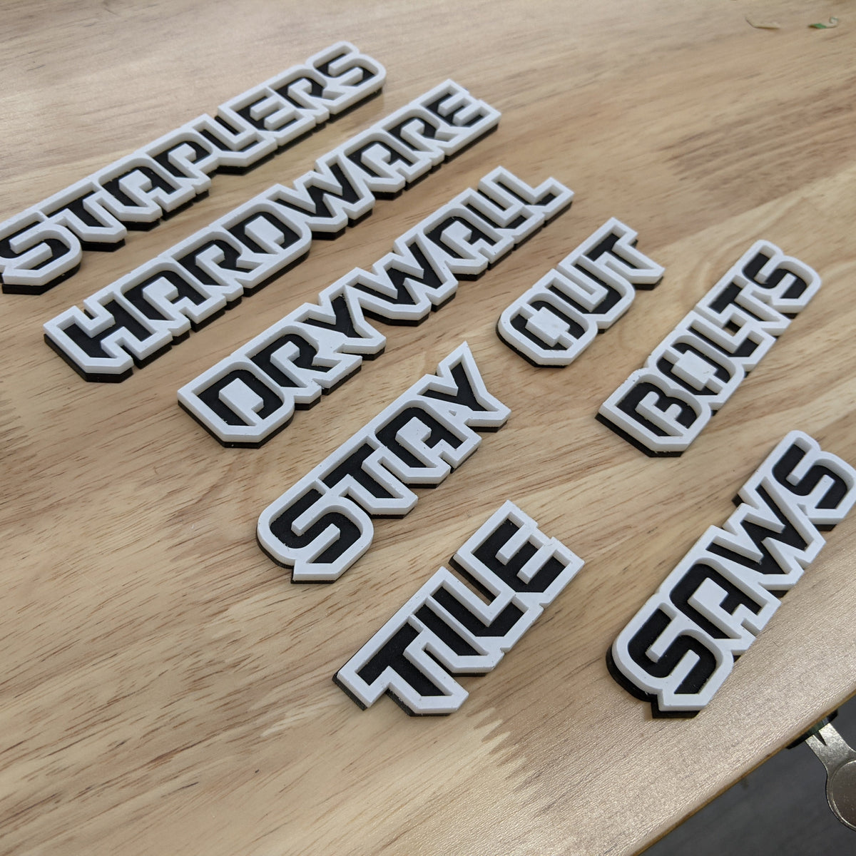 Toolbox Badges Choice of 5 Dual Layer Multiple Color Choices Toolbox Emblems