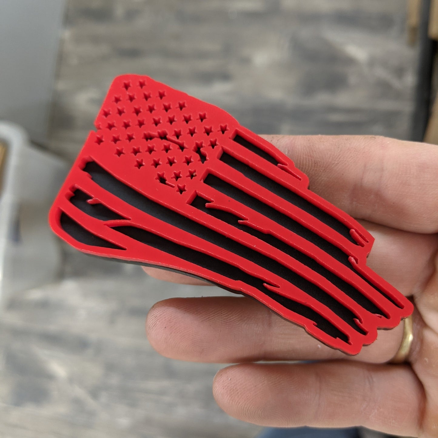 Emblemas personalizados para cajones de cajas de herramientas: bandera de batalla