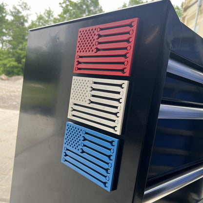 Emblème du drapeau de la mécanique - Une seule couche - Plusieurs couleurs disponibles