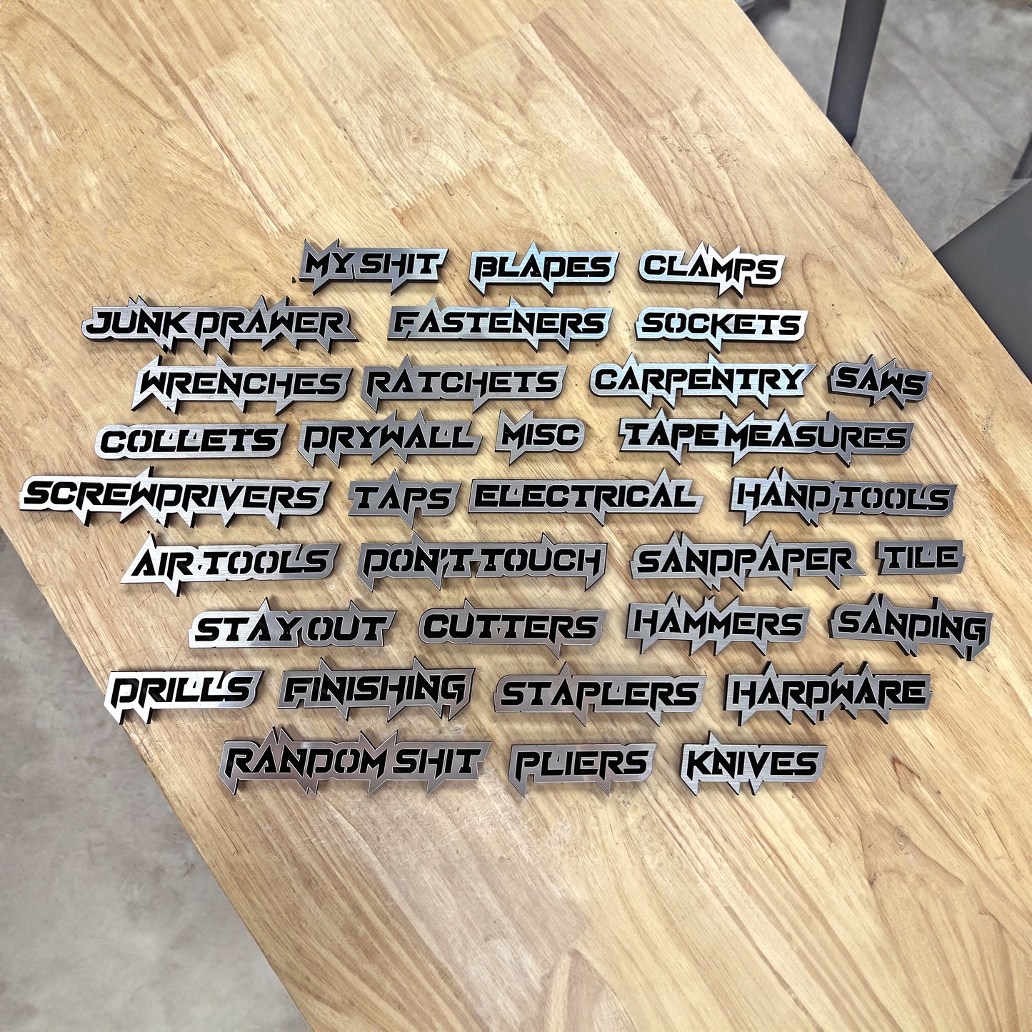 Custom Toolbox Drawer Emblems - Torque - Choose 5