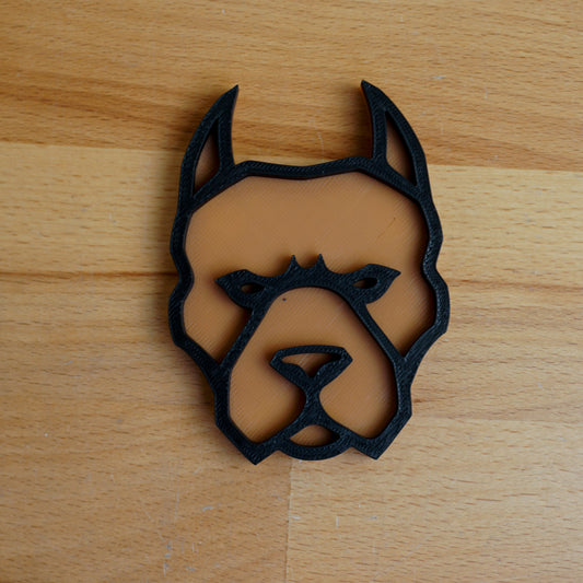 Custom Toolbox Animal Emblem - Pitbull Head - Multiple Colors Available