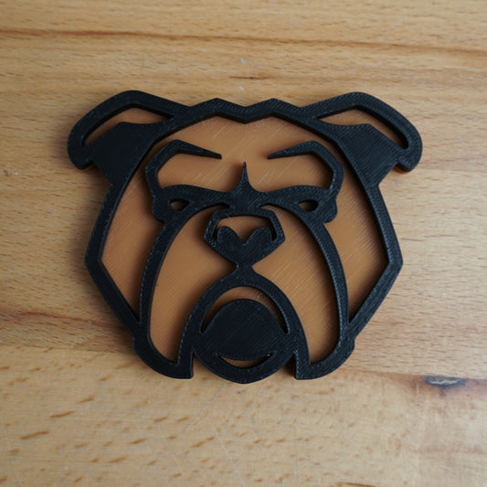 Custom Toolbox Animal Emblem - Bull Dog Head - Multiple Colors Available