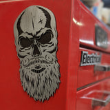 Custom Toolbox Drawer Emblems - Bearded Skull