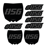 Toolbox Badges - Moto Number Pack - Dual Layer - Multiple Color Choices
