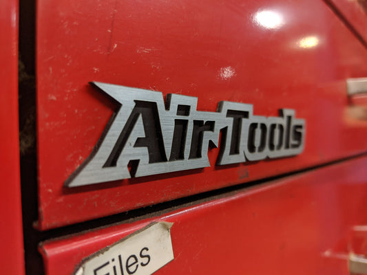 Custom Toolbox Drawer Emblems - Air Tools