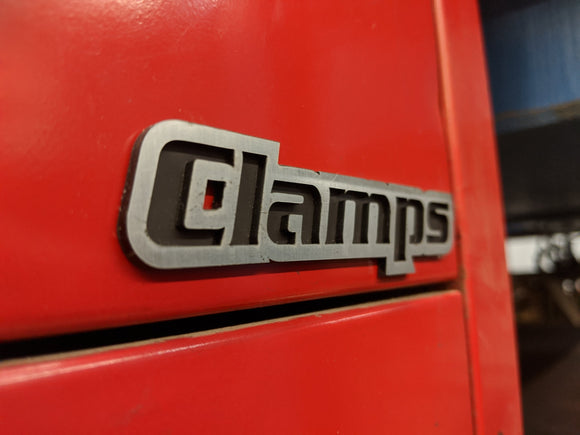 Custom Toolbox Drawer Emblems - Clamps