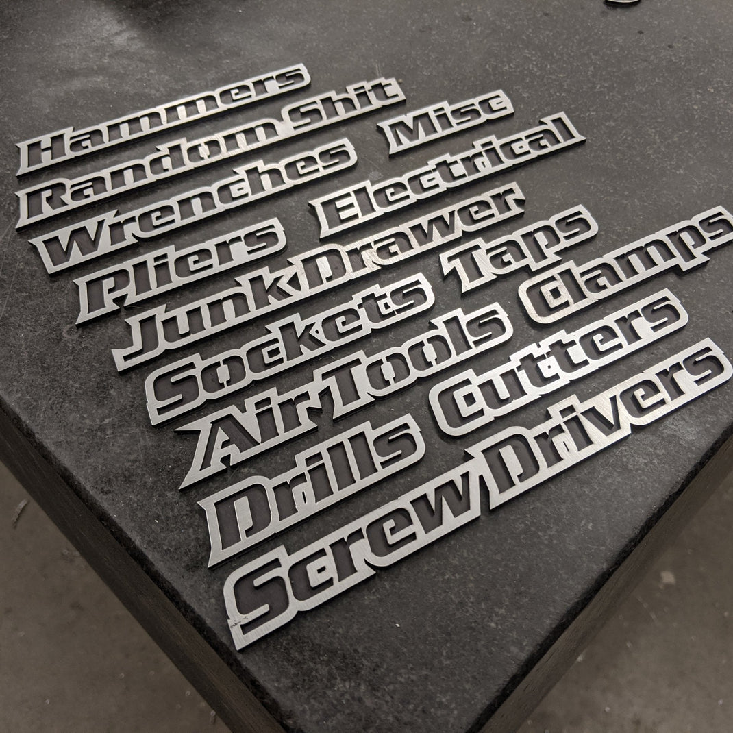 ToolboxEmblems.com - Magnetic Garage Emblems - Organize Your Space ...