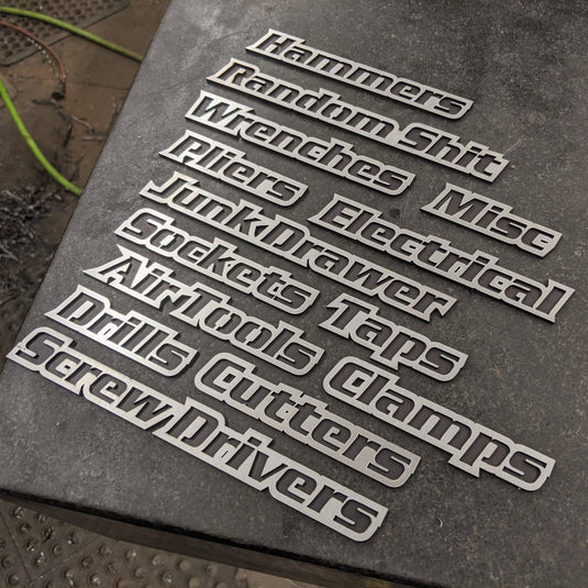 ToolboxEmblems.com - Magnetic Garage Emblems - Organize Your Space ...