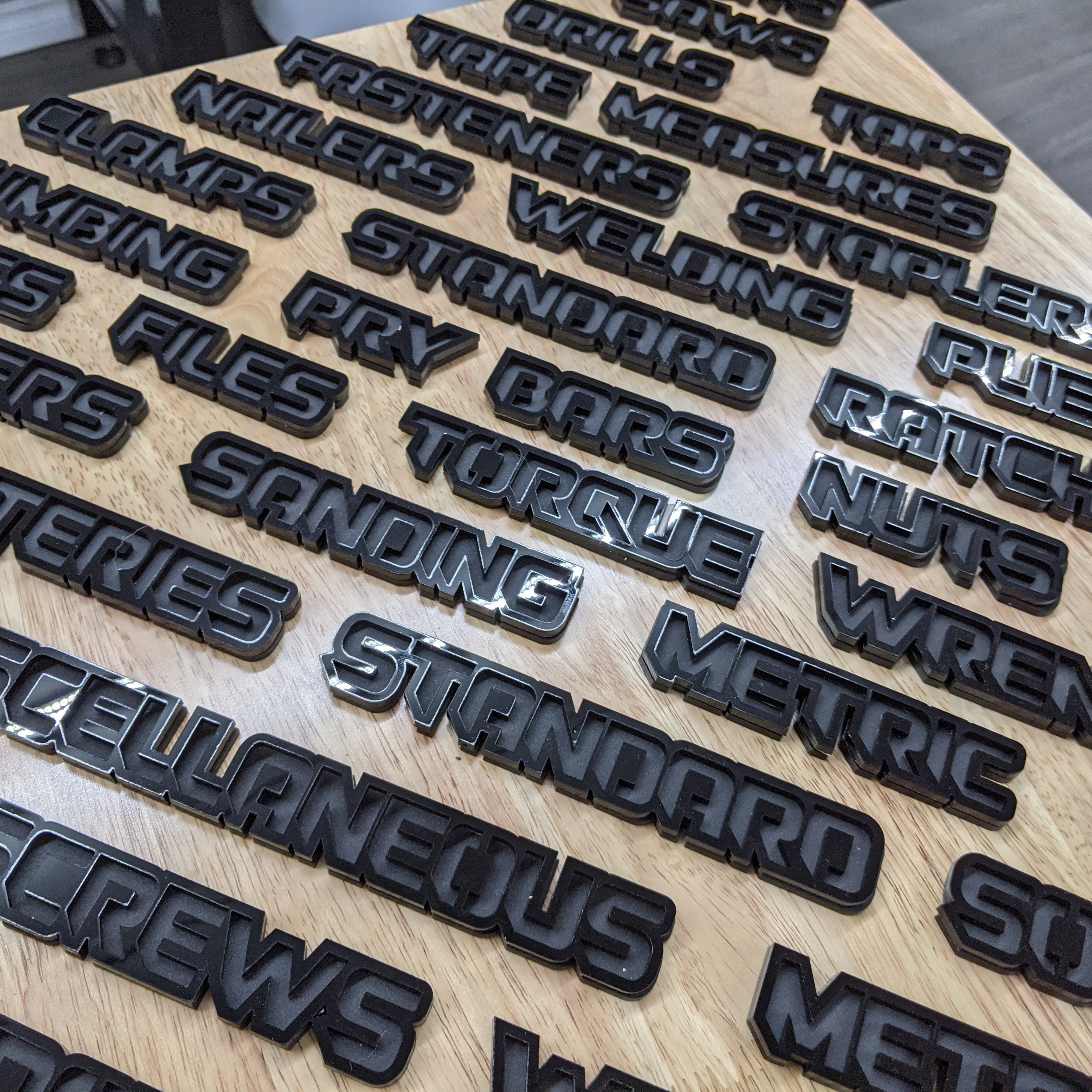 ToolboxEmblems.com - Magnetic Garage Emblems - Organize Your Space ...