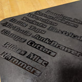 Custom Toolbox Drawer Emblems - Choose 5 - Black