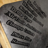Custom Toolbox Drawer Emblems - Choose 5 - Black