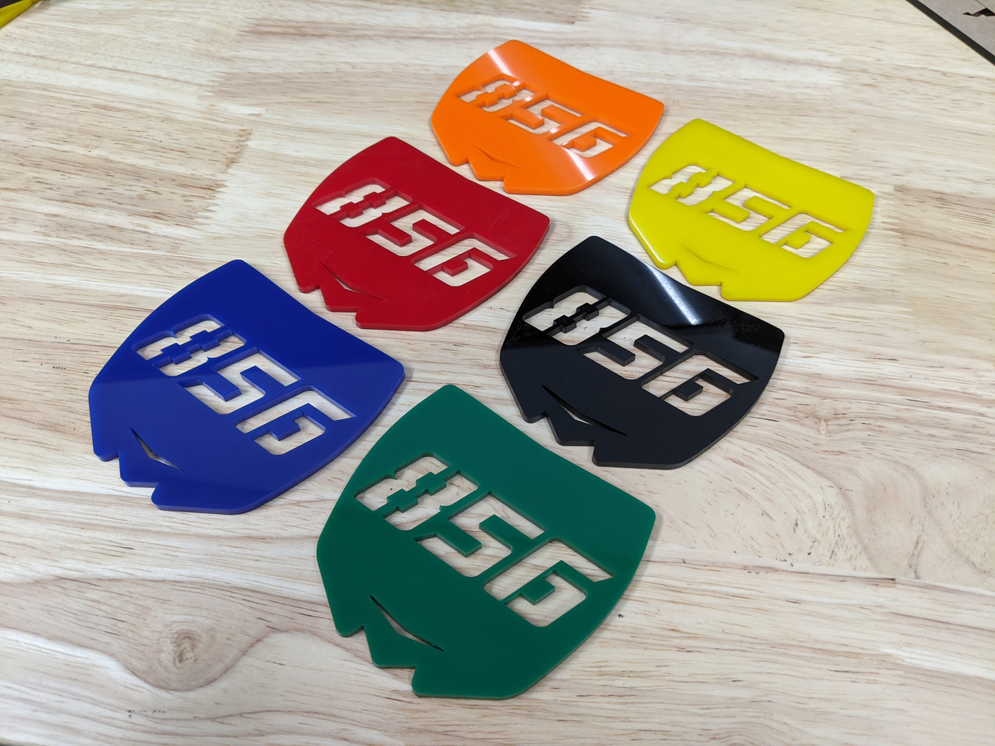 Toolbox Badges - Moto Number Pack - Dual Layer - Multiple Color Choices