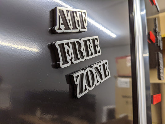 ATF Free Zone Toolbox Emblem - Multiple Colors Available