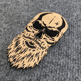 Custom Toolbox Drawer Emblems - Bearded Skull