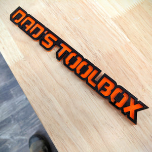 Dad's Toolbox Emblem - Multiple Colors Available