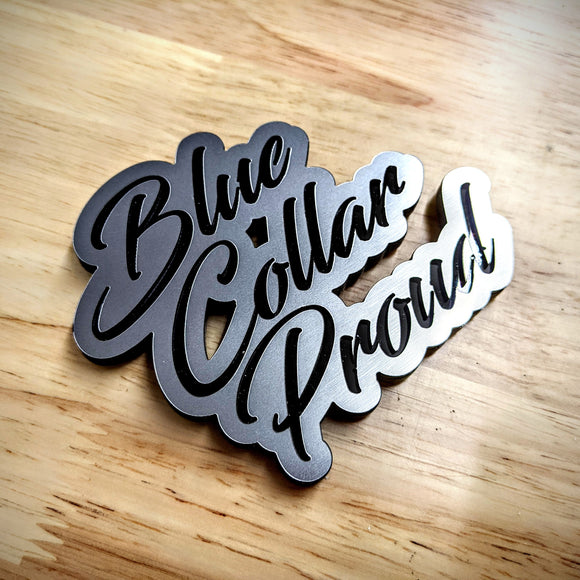 Blue Collar Proud Emblem - Multiple Colors Available