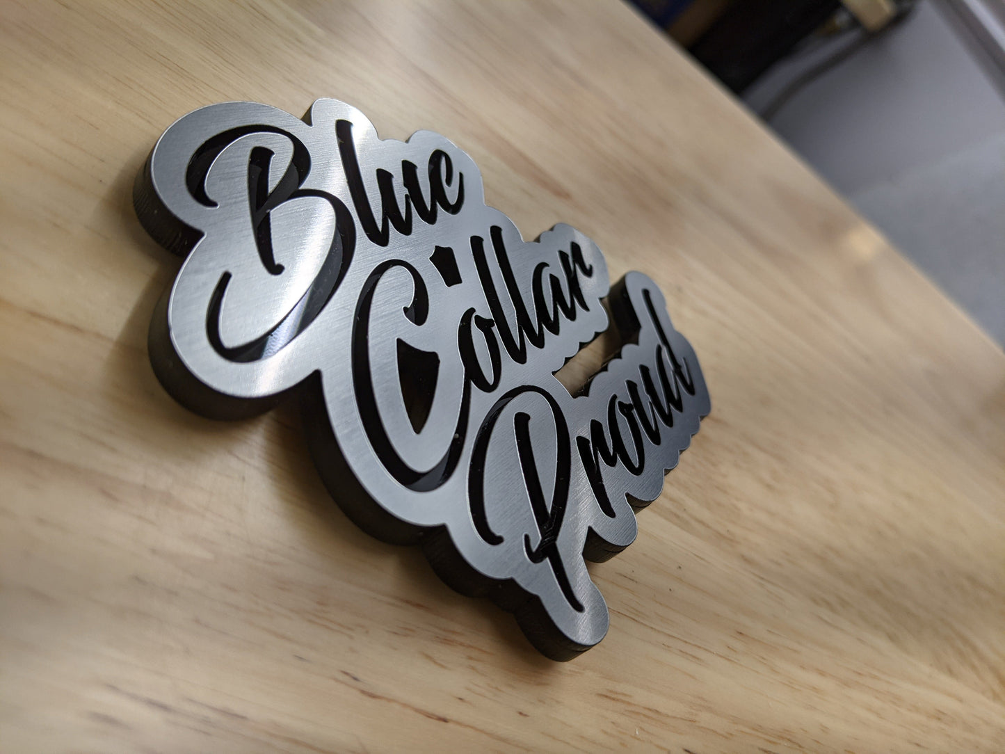 Blue Collar Proud Emblem - Multiple Colors Available